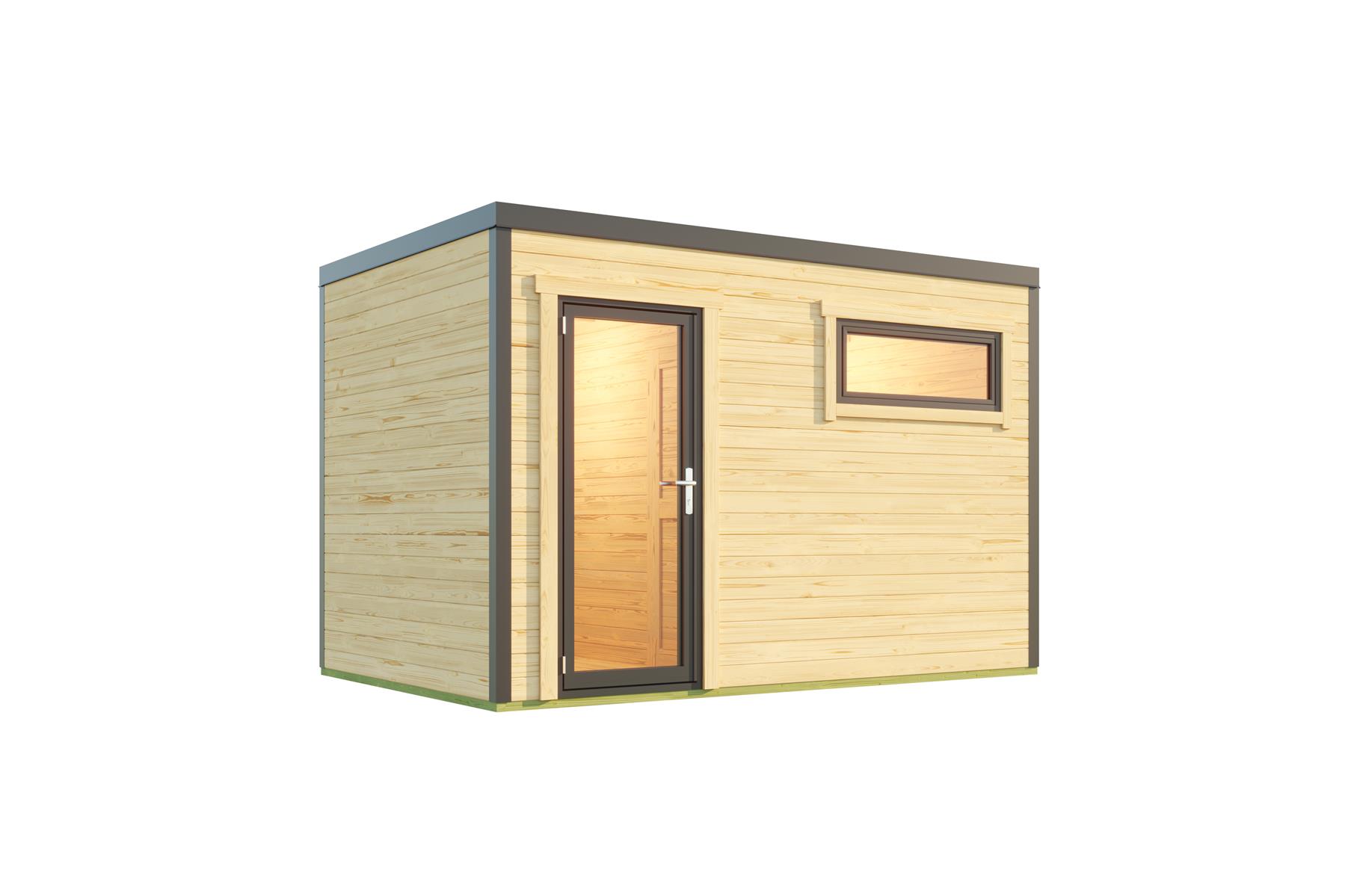 Lasita Maja Sardinia 2 Set Gartenhaus Blockhaus 44 mm 2-Räume, 350x250, Naturbelassen Lasita Maja Sardinia 2 Set Gartenhaus Blockhaus 44 mm 2-Räume, 350x250, Naturbelassen