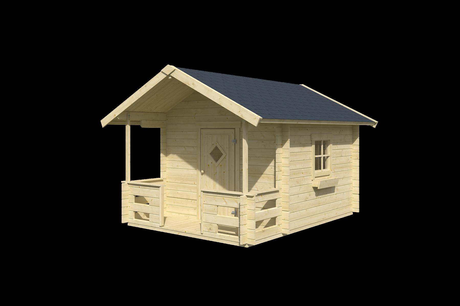 Lasita Maja Lido Gartenhaus Blockhaus 28 mm, 215 x 215, Naturbelassen Lasita Maja Lido Gartenhaus Blockhaus 28 mm, 215 x 215, Naturbelassen