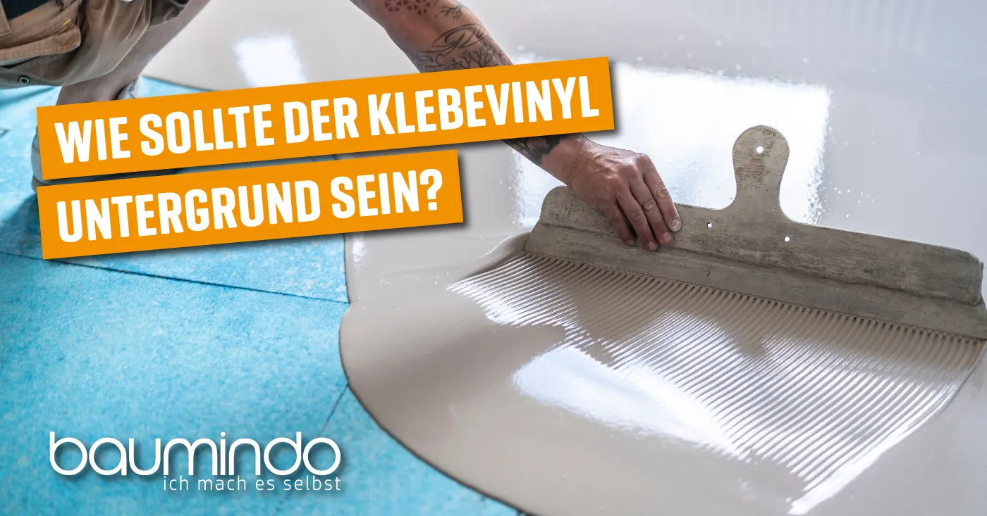 Wie sollte der Klebevinyl Untergrund sein? Spachtelmasse welches mit einem Glätte Spachtel gespachtelt wird