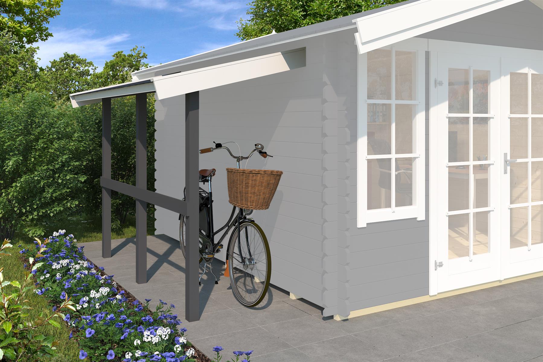 Lasita Maja Schleppdach 90 X 240 Schleppdach 28 mm, 2200x900, Carbongrau Lasita Maja Schleppdach 90 X 240 Schleppdach 28 mm, 2200x900, Carbongrau