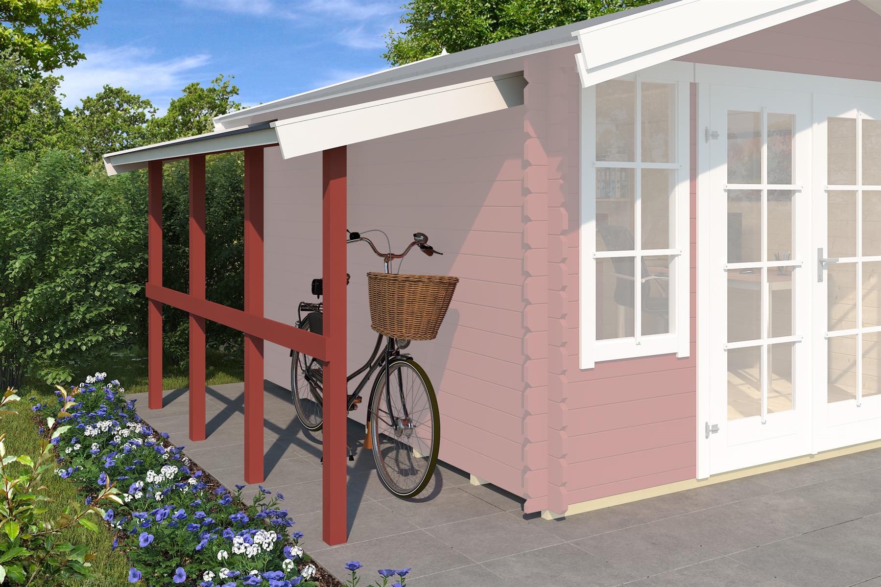 Lasita Maja Schleppdach 90 X 300 Schleppdach 28 mm, 280x900, Schwedenrot Lasita Maja Schleppdach 90 X 300 Schleppdach 28 mm, 280x900, Schwedenrot