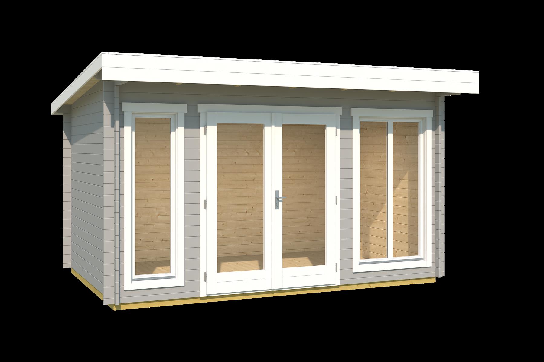 Lasita Maja Dorset 1 Gartenhaus Blockhaus 34 mm, 390 x 250, Lichtgrau Lasita Maja Dorset 1 Gartenhaus Blockhaus 34 mm, 390 x 250, Lichtgrau