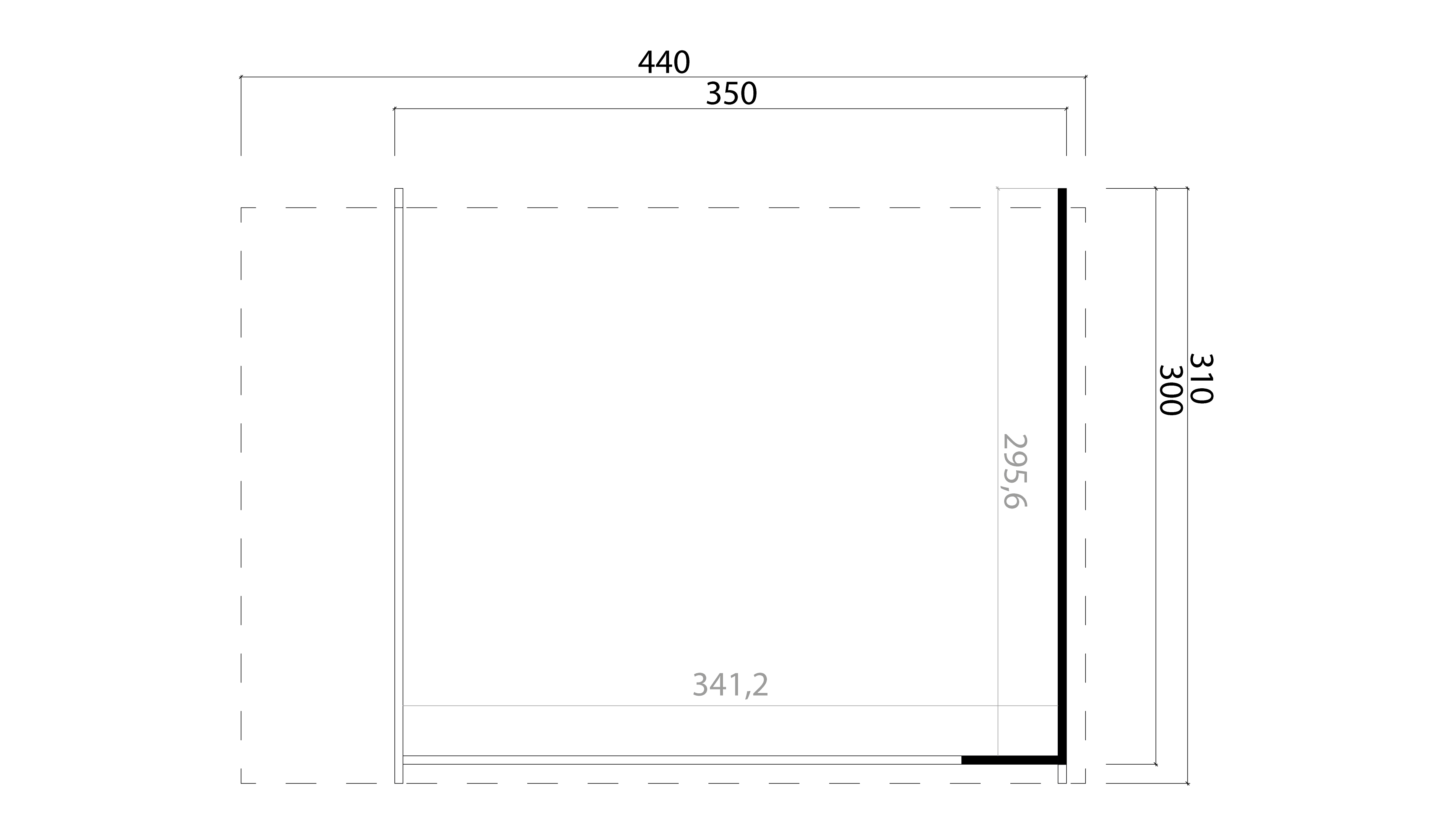 Lasita Maja Sicily Dachverlängerung Anbau für Sicily 44 mm, 300x350, Naturbelassen Lasita Maja Sicily Dachverlängerung Anbau für Sicily 44 mm, 300x350, Naturbelassen