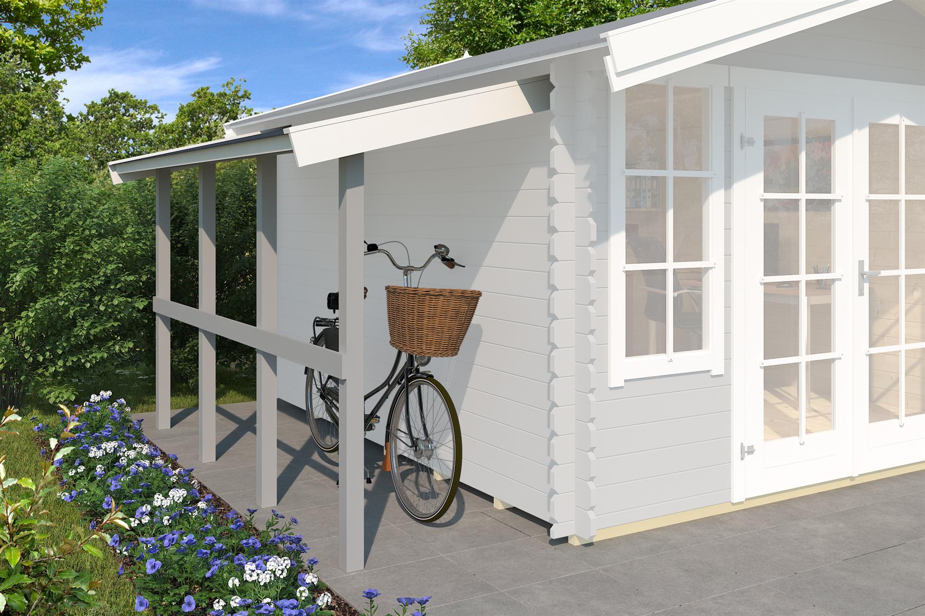 Lasita Maja Schleppdach 90 X 300 Schleppdach 28 mm, 280x900, Lichtgrau Lasita Maja Schleppdach 90 X 300 Schleppdach 28 mm, 280x900, Lichtgrau